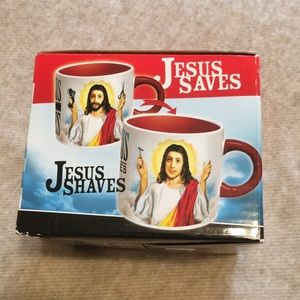 Brand New Jesus Shaves color changing mug